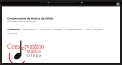 Desktop Screenshot of conservatoriodemusicadeolhao.com