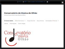 Tablet Screenshot of conservatoriodemusicadeolhao.com